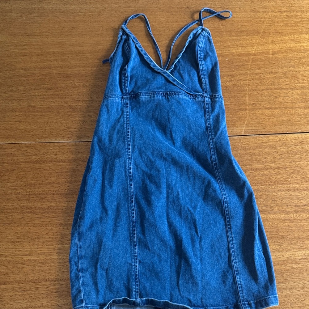 Garage Blue Denim Mini Dress